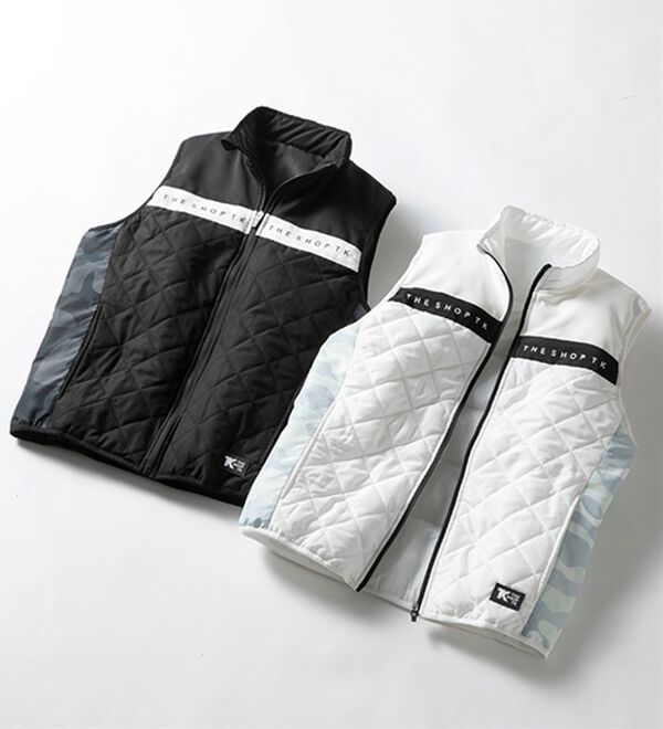 「＜ザ　ショップ　ティーケー＞軽量ストレッチカモフラ柄ベスト（メンズベスト）」｜詳細画像