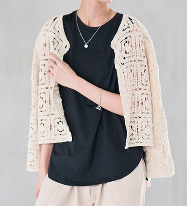 RANAN（ラナン）の「ひんやり！＜BC＞綿100％タンクトップ【選べる着丈】（カットソー）」｜詳細画像