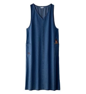 BELLUNA（ベルーナ）の「【トコロコムギ】デニムジャンパースカート（ジャンパースカート）」｜インディゴ