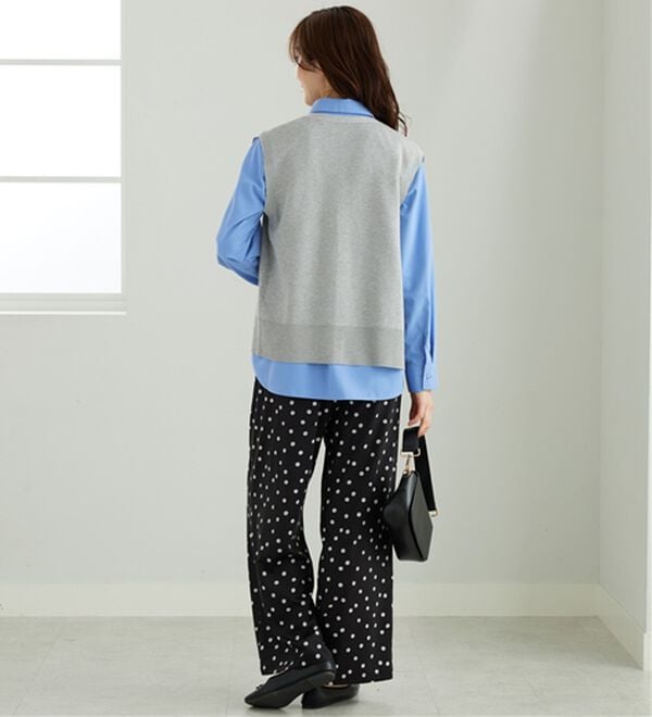 「金ボタン使いニットベスト（ベスト）」｜詳細画像