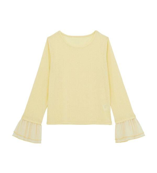 RANAN（ラナン）の「フレアーチュール袖スラブシアーＴ（カットソー）」｜詳細画像