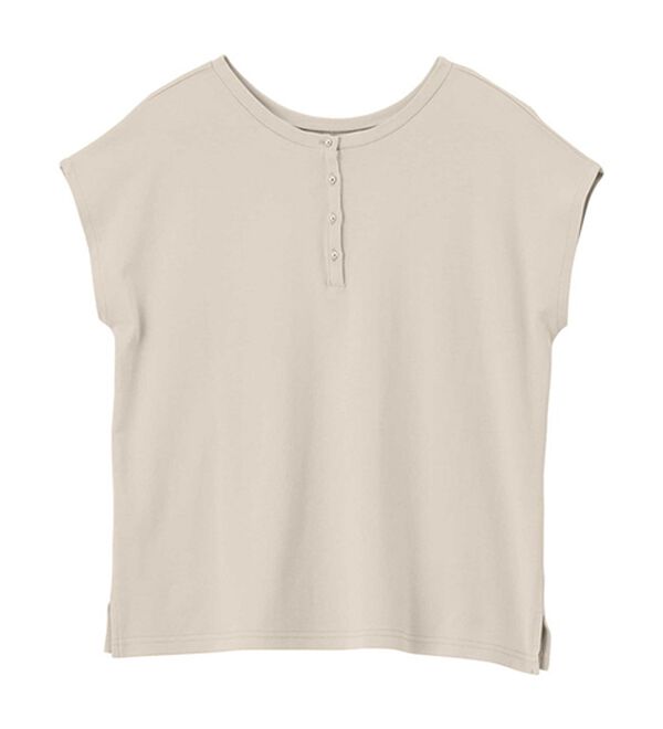 GeeRA（ジーラ）の「綿１００％前後２ＷＡＹシルケットフレンチスリーブカットソー（Tシャツ）」｜詳細画像