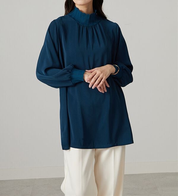 BELLUNA（ベルーナ）の「リブニット使いチュニック（チュニック）」｜詳細画像