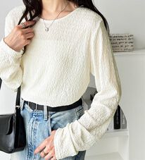 GeeRA（ジーラ）の「クルーネックジャガードプルオーバー（カットソー）」