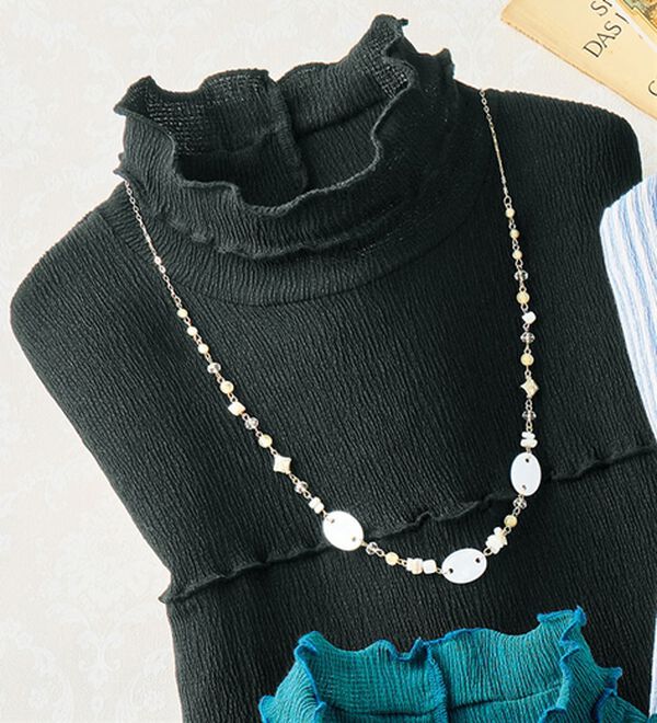 ルフラン（ルフラン）の「メロウ使い楊柳プルオーバー（カットソー）」｜黒