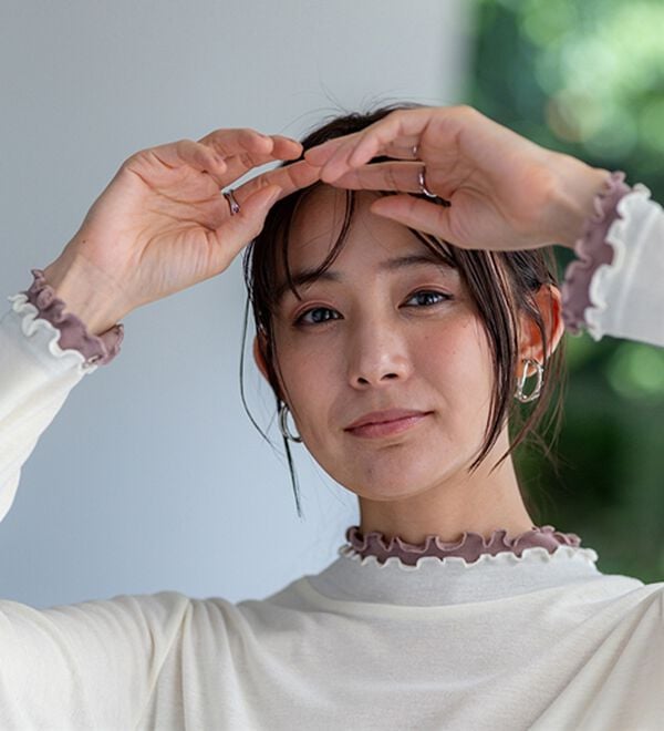 BELLUNA（ベルーナ）の「重ね着風フリル衿プルオーバー（カットソー）」｜詳細画像