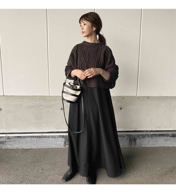 GeeRA（ジーラ）の「【インスタグラマーOCHIEさんコラボ】ノースリーブフレアーワンピース（ジャンパースカート）」｜詳細画像