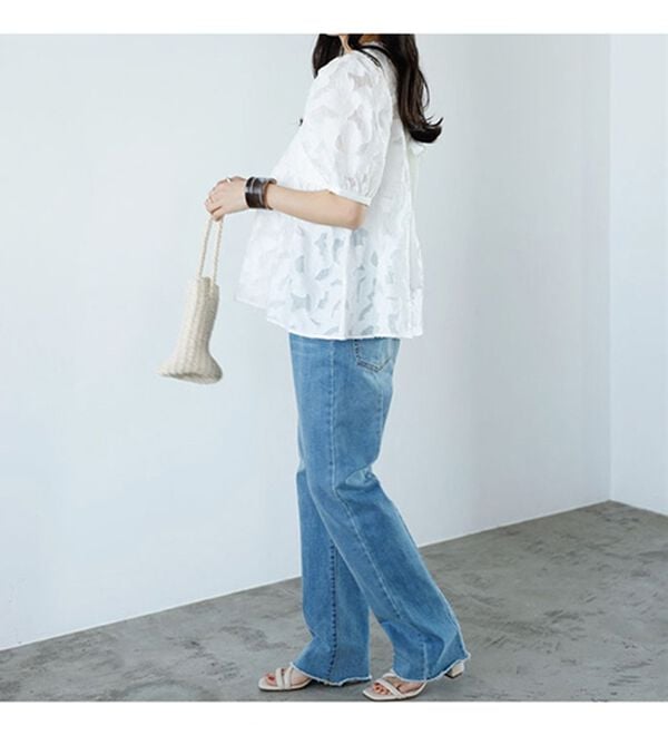 GeeRA（ジーラ）の「シアージャカードチュニックブラウス（ブラウス）」｜詳細画像