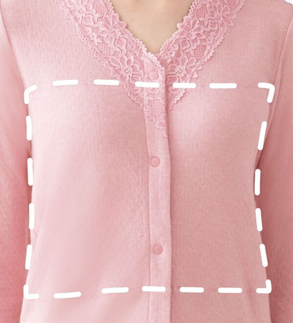 「【３色組】綿１００％レース前開きインナー（肌着・インナーウェア）」｜詳細画像