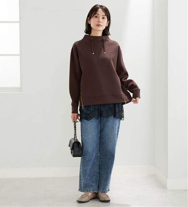BELLUNA（ベルーナ）の「長さ調節可能！裾レース切替キャミソール（タンクトップ・キャミソール）」｜詳細画像