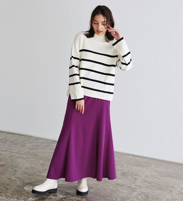 Pierrot（ピエロ）の「ストレッチマーメイドスカート（ロングスカート）」｜詳細画像