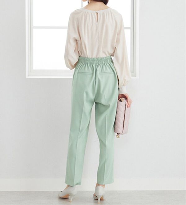 BELLUNA（ベルーナ）の「桜オイル加工テーパードパンツ（テーパードパンツ）」｜詳細画像