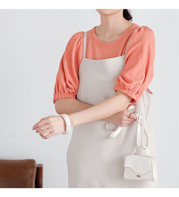 GeeRA（ジーラ）の「バルーンスリーブジャカードカットソー（カットソー）」｜詳細画像