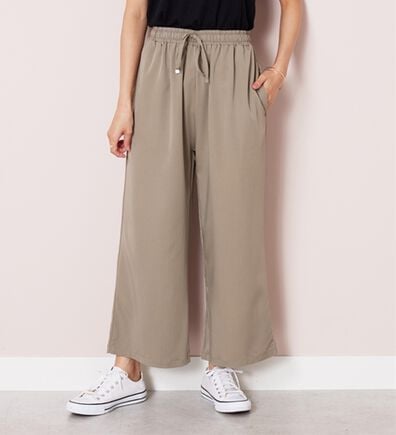 BELLUNA（ベルーナ）の「【接触冷感】なめらかタッチイージーワイドパンツ（ワイドパンツ・ガウチョ）」