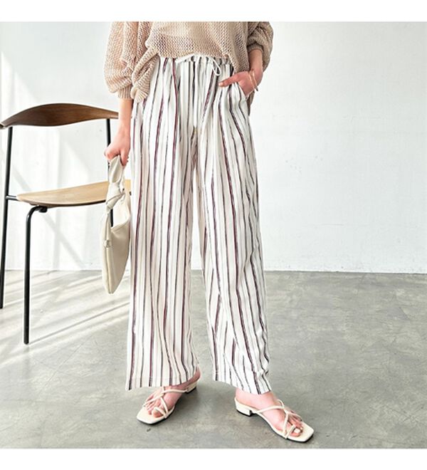 GeeRA（ジーラ）の「接触冷感！リラックスワイドパンツ（ワイドパンツ・ガウチョ）」｜詳細画像