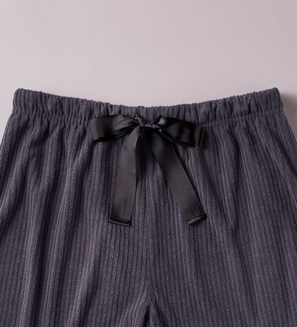 YU'NOW（ユナウ）の「【上下２点セット】ひんやりとろけるリブパイルシャツパジャマ（パジャマ・ルームウェア）」｜詳細画像