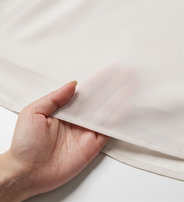 RANAN（ラナン）の「【ひんやり】フレアー袖シフォンブラウス（ブラウス）」｜詳細画像