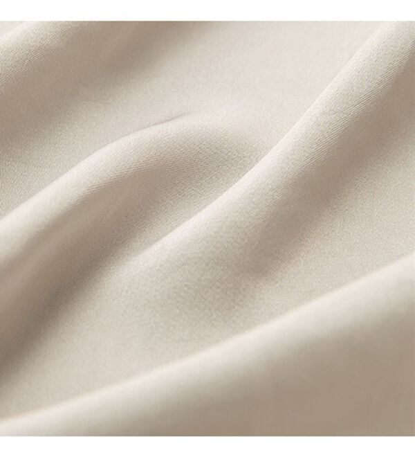 VINNO（ヴィノ）の「＜日本製＞サテンフリル衿ブラウス（ブラウス）」｜詳細画像