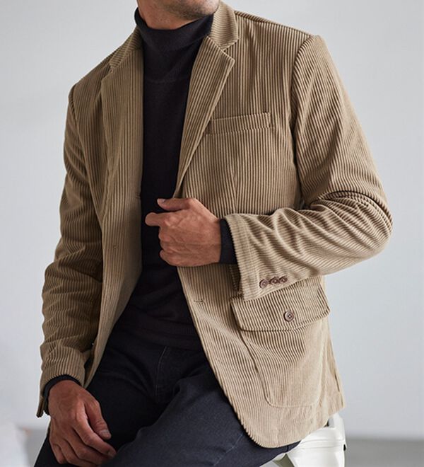「シワになりにくいコーデュロイジャケット（メンズジャケット）」｜詳細画像