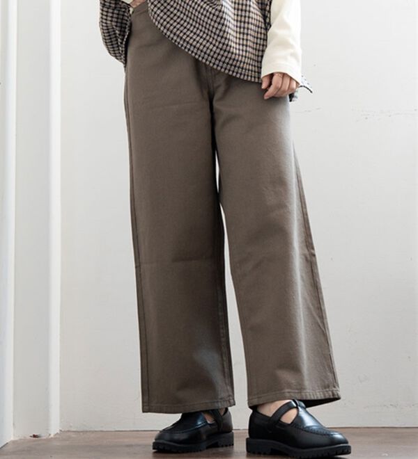 A HAPPY MARILYN（アハッピーマリリン）の「【Ｍ～７Ｌ】美脚＆美尻が叶う！優勝ワイドパンツ（ワイドパンツ・ガウチョ）」｜チノ／ダークモカ