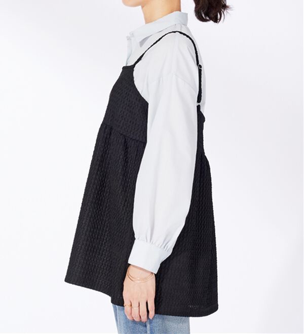 BELLUNA（ベルーナ）の「ジャカード素材ペプラムビスチェ（タンクトップ・キャミソール）」｜詳細画像