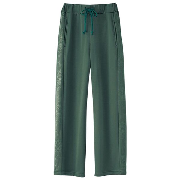 BELLUNA（ベルーナ）の「＜ｍｏｚ＞ぬくぬくイージープリントパンツ（フルレングスパンツ）」｜グリーン