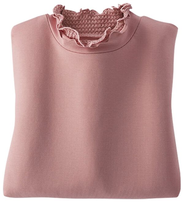 BELLUNA（ベルーナ）の「衿異素材ダブルメロープルオーバー（カットソー）」｜詳細画像