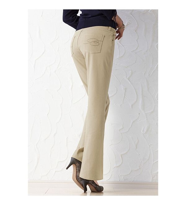 ルフラン（ルフラン）の「【３本組】ミセス思いの楽らくチノパンツ（スマートストレート・ブーツカット）（フルレングスパンツ）」｜詳細画像