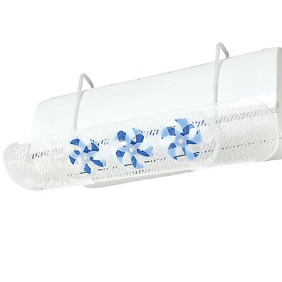 「エアコン風よけカバー　同色２個セット（扇風機・サーキュレーター）」
