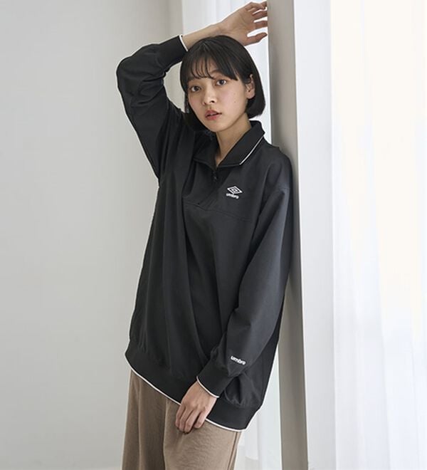 BELLUNA（ベルーナ）の「＜ｕｍｂｒｏ＞ハーフジッププルオーバー（カットソー）」｜詳細画像