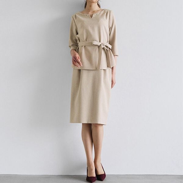 RANAN（ラナン）の「洗える！７分袖女っぷりセットアップ（スカートスーツ）」｜詳細画像