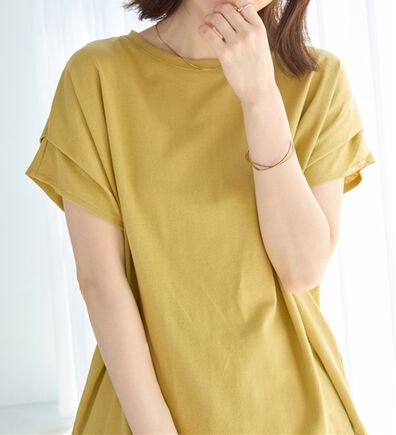 Viola e Viola（ヴィオラ エ ヴィオラ）の「脱普通！すっきり見え大人の上品Ｔシャツ（Tシャツ）」