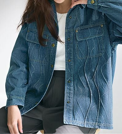BELLUNA（ベルーナ）の「おしゃれの主役！ジャカードデニムジャケット（その他ジャケット）」