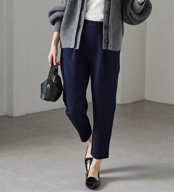 RANAN（ラナン）の「美脚シルエットクロップドパンツ（フルレングスパンツ）」｜詳細画像