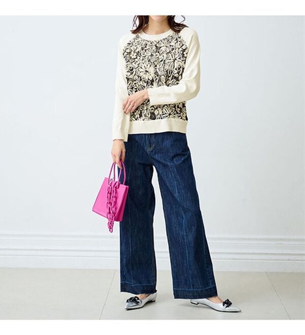 RANAN（ラナン）の「レース使いニットプルオーバー（ニット・セーター）」｜詳細画像