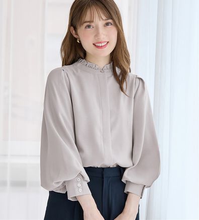 alotta（アロッタ）の「前後２ＷＡＹフリル衿ブラウス（ブラウス）」