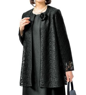 ルフラン（ルフラン）の「フォーマルレースジャケット（ブラックフォーマル（喪服・礼服））」｜1