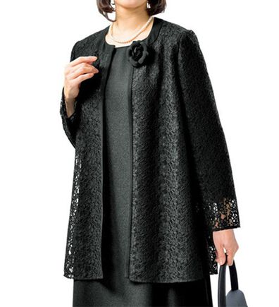 ルフラン（ルフラン）の「フォーマルレースジャケット（ブラックフォーマル（喪服・礼服））」