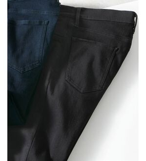 「日本製　匠がつくった裏起毛岡山デニム（メンズデニムパンツ）」｜ブラック