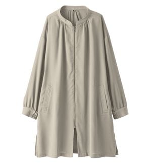 BELLUNA（ベルーナ）の「とろみ素材イージーケアロング丈ジャケット（その他ジャケット）」｜アイボリー