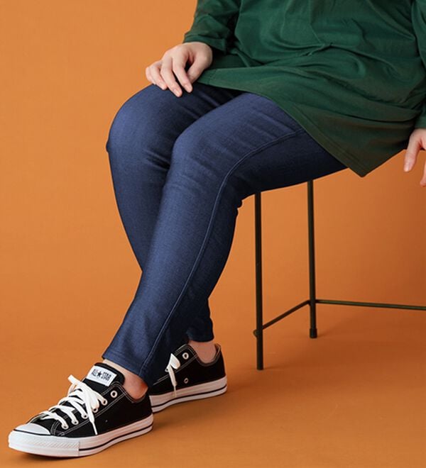 A HAPPY MARILYN（アハッピーマリリン）の「【Ｍ～８Ｌ】楽ちん暖かスキニーパンツ（スリム・スキニーパンツ）」｜詳細画像