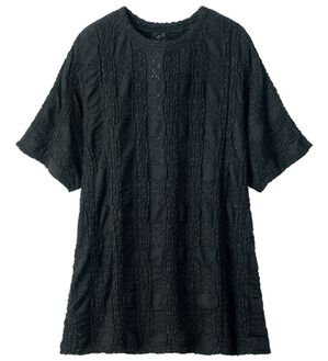 ルフラン（ルフラン）の「着る美人。レースジャカード（カットソー）」｜黒