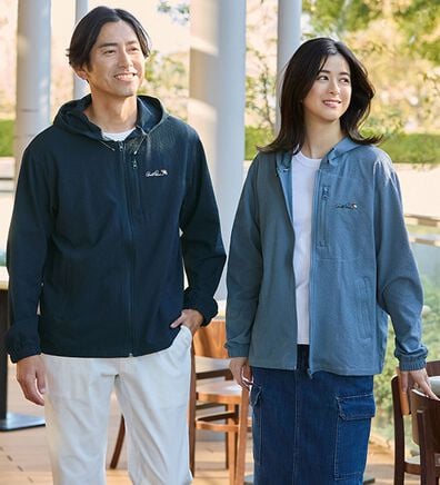 「＜アーノルド　パーマー＞シアサッカーポケッタブルパーカー（メンズパーカー）」