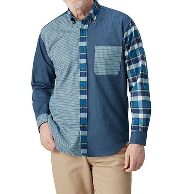 「着心地快適ストレッチネルシャツ（メンズシャツ）」｜詳細画像