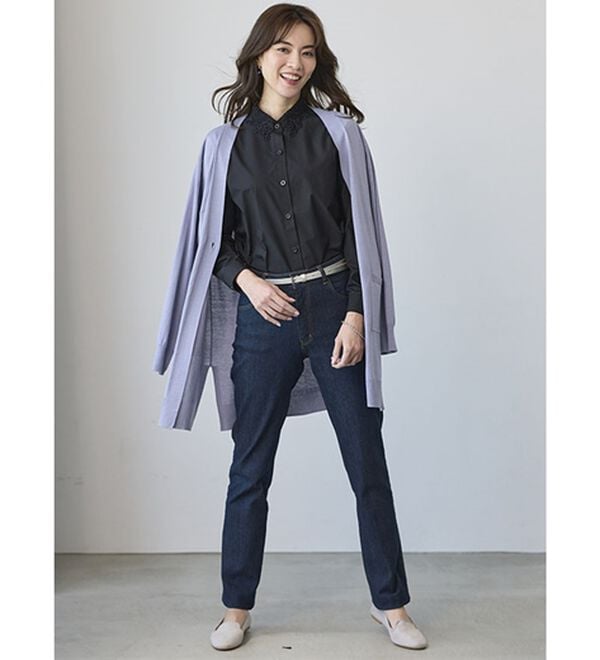 BELLUNA（ベルーナ）の「シャツコーデを更新！衿レースブラウス（ブラウス）」｜詳細画像