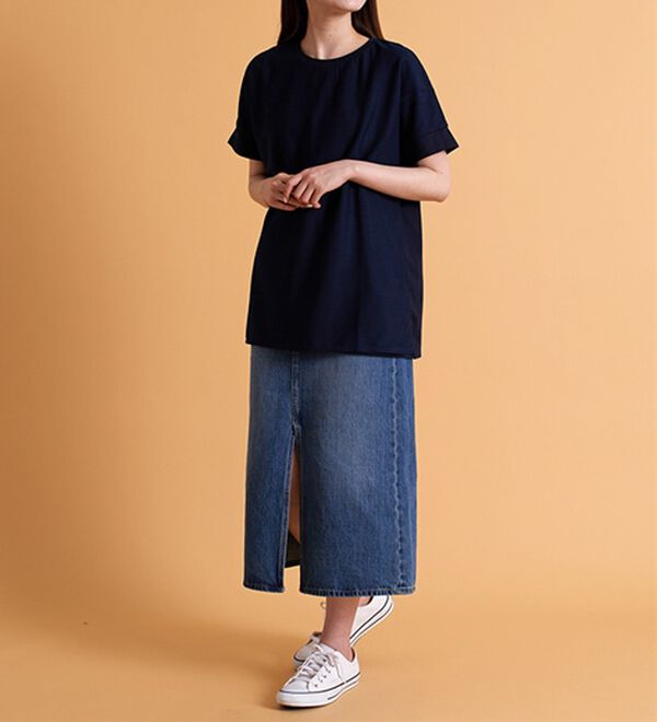 BELLUNA（ベルーナ）の「ボーダーチュール重ねチュニック（チュニック）」｜詳細画像