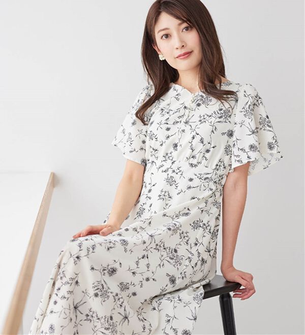 alotta（アロッタ）の「【お客様企画】欲しいが詰まったひんやり花柄ワンピース（プリントワンピース）」｜詳細画像