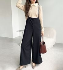 GeeRA（ジーラ）の「サロペットワイドパンツ（オールインワン）」