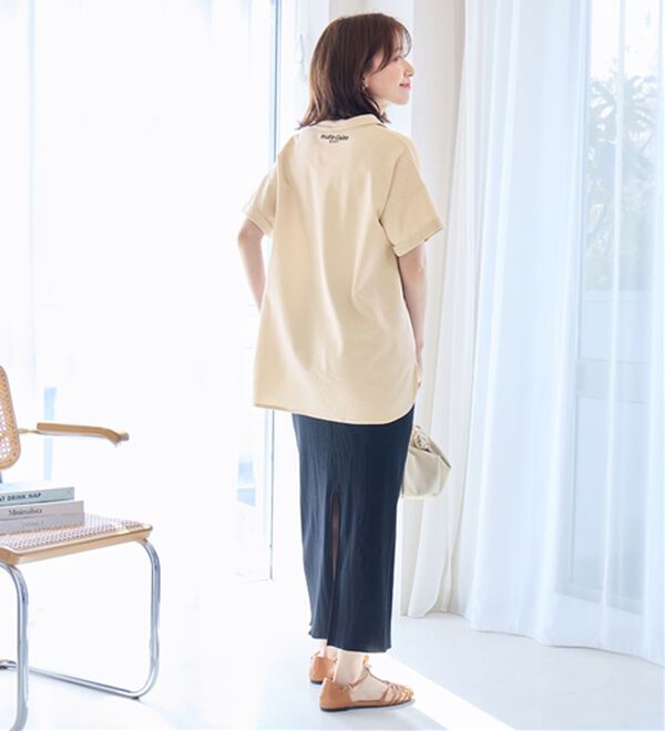 Viola e Viola（ヴィオラ エ ヴィオラ）の「【ｍａｒｉｅ　ｃｌａｉｒｅ　ＳＰＯＲＴ】スキッパーポロチュニック（チュニック）」｜詳細画像