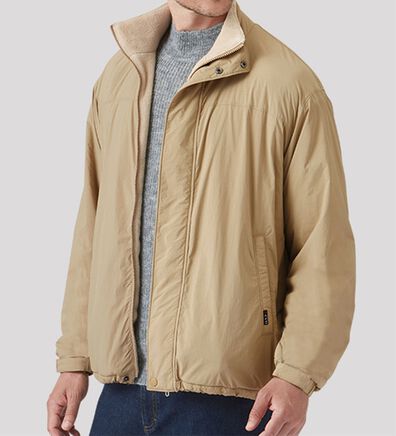 「＜コムルヴァン・オム＞フリース裏地の洗練ライトジャケット（メンズジャケット）」